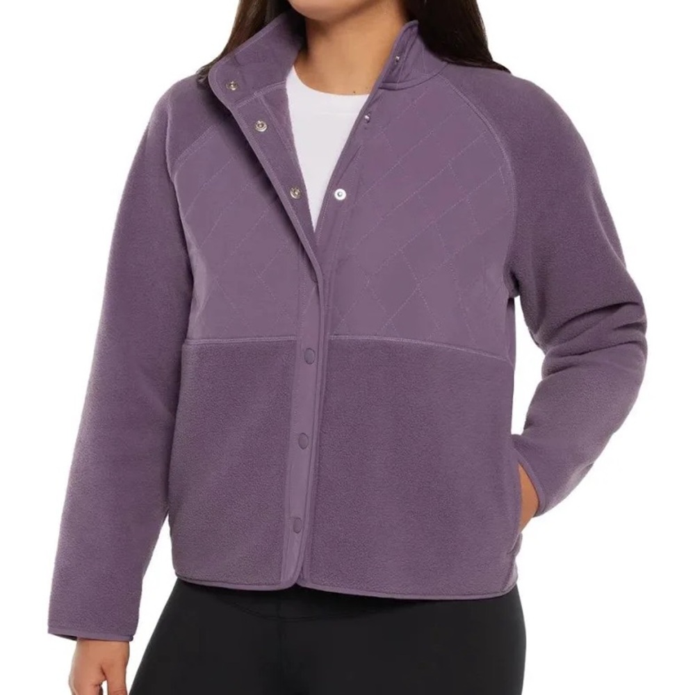 GAP-Purple Quilted and Fleece Jacket